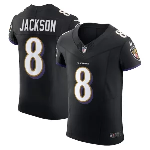 Lamar Jackson Baltimore Ravens Nike Alternate Vapor F.U.S.E. Elite Jersey Black Outstanding