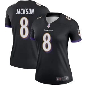 Lamar Jackson Baltimore Ravens Nike Delightful Women's Legend Team Jersey Black