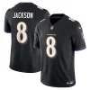 Lamar Jackson Baltimore Ravens Nike Distinguished Vapor F.U.S.E. Limited Jersey Black
