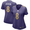 Lamar Jackson Baltimore Ravens Nike Women's Alternate Game Fabulous Player Jersey Purple