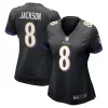 Lamar Jackson Fantastic Baltimore Ravens Nike Women's Alternate Game Jersey Black