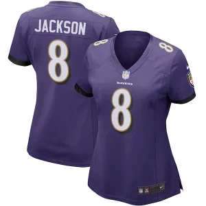 Lamar Jackson Baltimore Ravens Nike Women's Game High - quality Player Jersey Purple