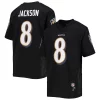 Lamar Jackson Refined Baltimore Ravens Youth Replica Player Jersey Black