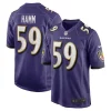 Malik Hamm Baltimore Ravens Nike Unique Team Game Jersey Purple