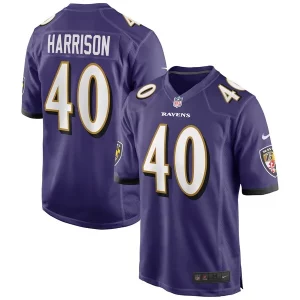 Malik Harrison Baltimore Ravens Nike Game Jersey Purple Premium