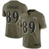 Mark Andrews Baltimore Ravens Nike 2022 Salute To Service Limited Jersey Olive Top - notch