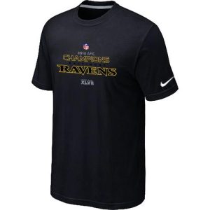 Men's Baltimore Ravens 2012 AFC Conference Luxurious Champions Trophy Collection Long T Shirt Black