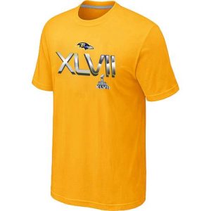Men's Baltimore Ravens 2012 Super Bowl XLVII On Our Way Phenomenal T Shirt Yellow