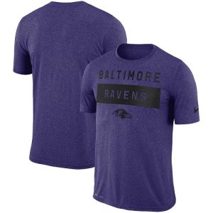 Men's Baltimore Ravens Delightful Purple Sideline Legend Lift Performance T Shirt