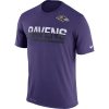 Men's Baltimore Ravens Practice Legend Performance T Prime Shirt Purple