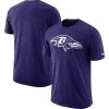 Men's Baltimore Ravens Purple Sideline Cotton Distinguished Slub Performance T Shirt