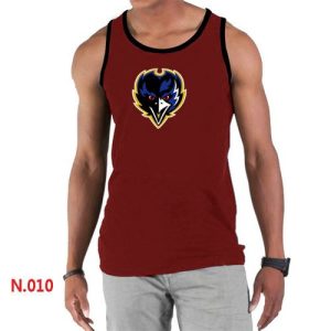 Men's Fabulous NFL Baltimore Ravens Sideline Legend Authentic Logo Tank Top Red_1