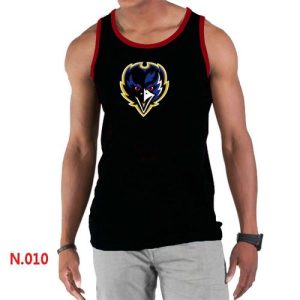 Men's NFL Baltimore Ravens Sideline Legend Authentic Delightful Logo Tank Top Black_1
