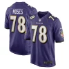 Morgan Moses Baltimore Ravens Splendid Nike Game Player Jersey Purple