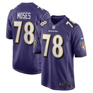 Morgan Moses Baltimore Ravens Splendid Nike Game Player Jersey Purple