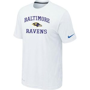 NFL Baltimore Ravens Heart & Soul Prime NFL T Shirt White