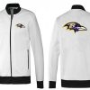 NFL Baltimore Ravens Splendid Team Logo Jacket White_1