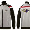 NFL Baltimore Ravens Team Logo High - quality Jacket Grey