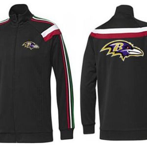 NFL Baltimore Ravens Team Logo Jacket Black_2 Classy