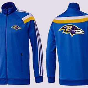 NFL Baltimore Ravens Team Logo Jacket Blue Striking