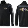 NFL Baltimore Ravens Team Logo Superior Jacket Black_3