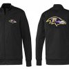 NFL Baltimore Ravens Team Outstanding Logo Jacket Black_1