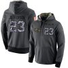 NFL Men's Baltimore Ravens #23 Tony Jefferson Stitched Black Anthracite Salute to Service High - quality Player Performance Hoodie