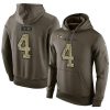 NFL Men's Baltimore Ravens #4 Sam Koch Stitched Green Olive Salute Amazing To Service KO Performance Hoodie
