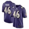 Nick Glamorous Moore Baltimore Ravens Nike Game Jersey Purple
