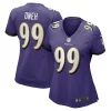 Odafe Oweh Baltimore Remarkable Ravens Nike Women's Game Jersey Purple