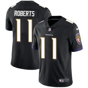 Ravens #11 Seth Roberts Black Alternate Youth Stitched Marvelous NFL Vapor Untouchable Limited Jersey