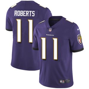 Ravens #11 Seth Roberts Purple Team Color Men's Stitched NFL Vapor Untouchable Distinguished Limited Jersey