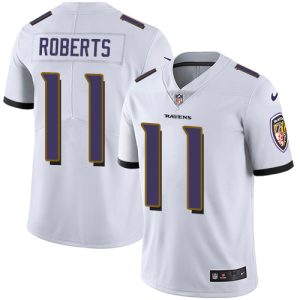 Ravens #11 Seth Roberts White Men's Stitched NFL Vapor Untouchable Premium Limited Jersey