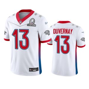Ravens #13 Devin Duvernay Men's NFL 2022 AFC Exceptional Pro Bowl Game Jersey White