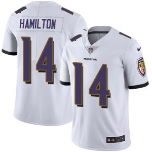 Ravens #14 Kyle Hamilton White Men's Stitched Luxurious NFL Vapor Untouchable Limited Jersey