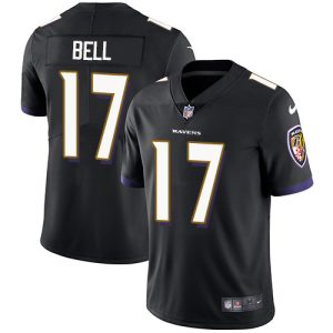Ravens #17 Le'Veon Bell Black Remarkable Alternate Men's Stitched NFL Vapor Untouchable Limited Jersey