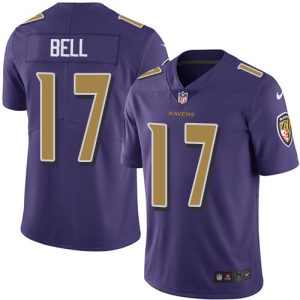 Ravens #17 Le'Veon Bell Purple Men's Stitched NFL Limited Distinguished Rush Jersey