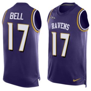 Ravens #17 Le'Veon Bell Purple Team Color Men's Stitched NFL Limited High - quality Tank Top Jersey