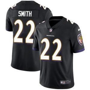 Ravens #22 Jimmy Smith Black Alternate Men's Stitched NFL Vapor Untouchable Limited Jersey Gorgeous