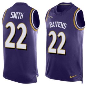 Ravens #22 Jimmy Smith Purple Team Exceptional Color Men's Stitched NFL Limited Tank Top Jersey