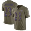 Ravens #23 Tony Jefferson Olive Men's Stitched NFL Limited 2017 Exceptional Salute To Service Jersey