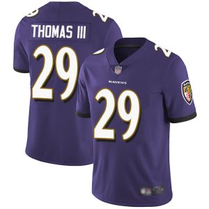 Ravens #29 Earl Thomas III Purple Team Color Youth Stitched Phenomenal NFL Vapor Untouchable Limited Jersey