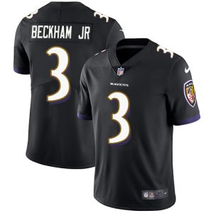 Ravens #3 Odell Beckham Jr. Prime Black Alternate Youth Stitched NFL Vapor Untouchable Limited Jersey