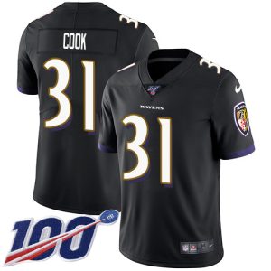 Ravens #31 Dalvin Cook Black Alternate Men's Stitched NFL 100th Season Vapor Untouchable Limited Sophisticated Jersey