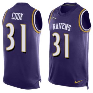 Ravens #31 Dalvin Cook Purple Team Color Men's Stitched NFL Limited Tank Top Jersey Impressive