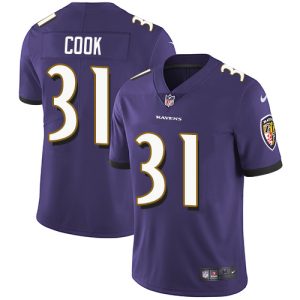 Ravens #31 Dalvin Cook Purple Team Color Youth Stitched NFL Vapor Untouchable Limited Enchanting Jersey