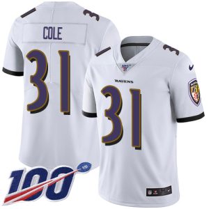 Ravens #31 Dalvin Cook White Men's Unique Stitched NFL 100th Season Vapor Untouchable Limited Jersey