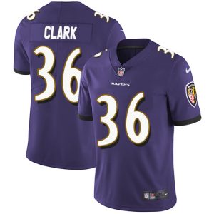Ravens #36 Chuck Clark Purple Team Color Youth Stitched NFL Vapor Premium - grade Untouchable Limited Jersey