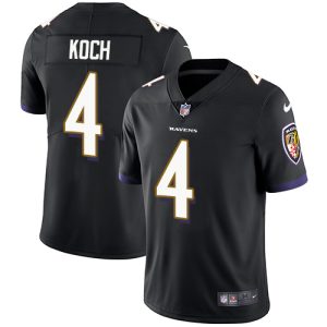 Ravens #4 Gorgeous Sam Koch Black Alternate Men's Stitched NFL Vapor Untouchable Limited Jersey