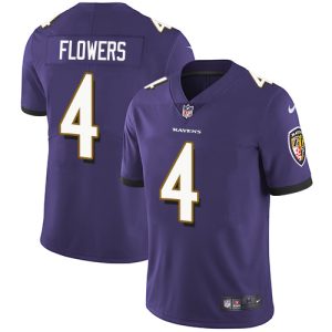 Ravens #4 Zay Flowers Purple Team Color Men's Stitched NFL Vapor Untouchable Alluring Limited Jersey